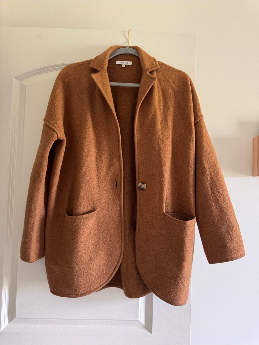 Madewell Chestnut Relaxed Blazer Coat